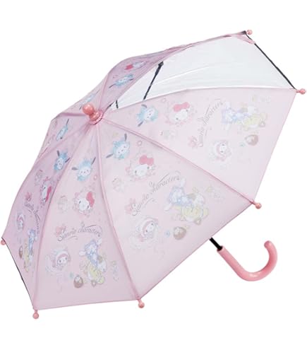 Amazon｜サンリオ 子供用 キャラクター耳付き傘 長傘 ジャンプ ハロー